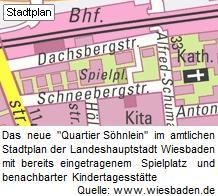 Ausschnitt aus den Kartenwerken der Landeshauptstadt Wiesbaden