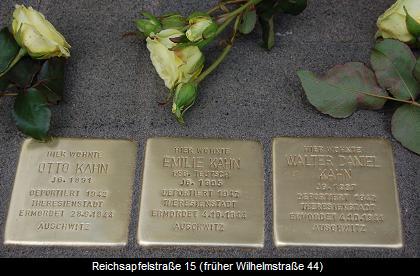 Stolpersteine für Familie Kahn